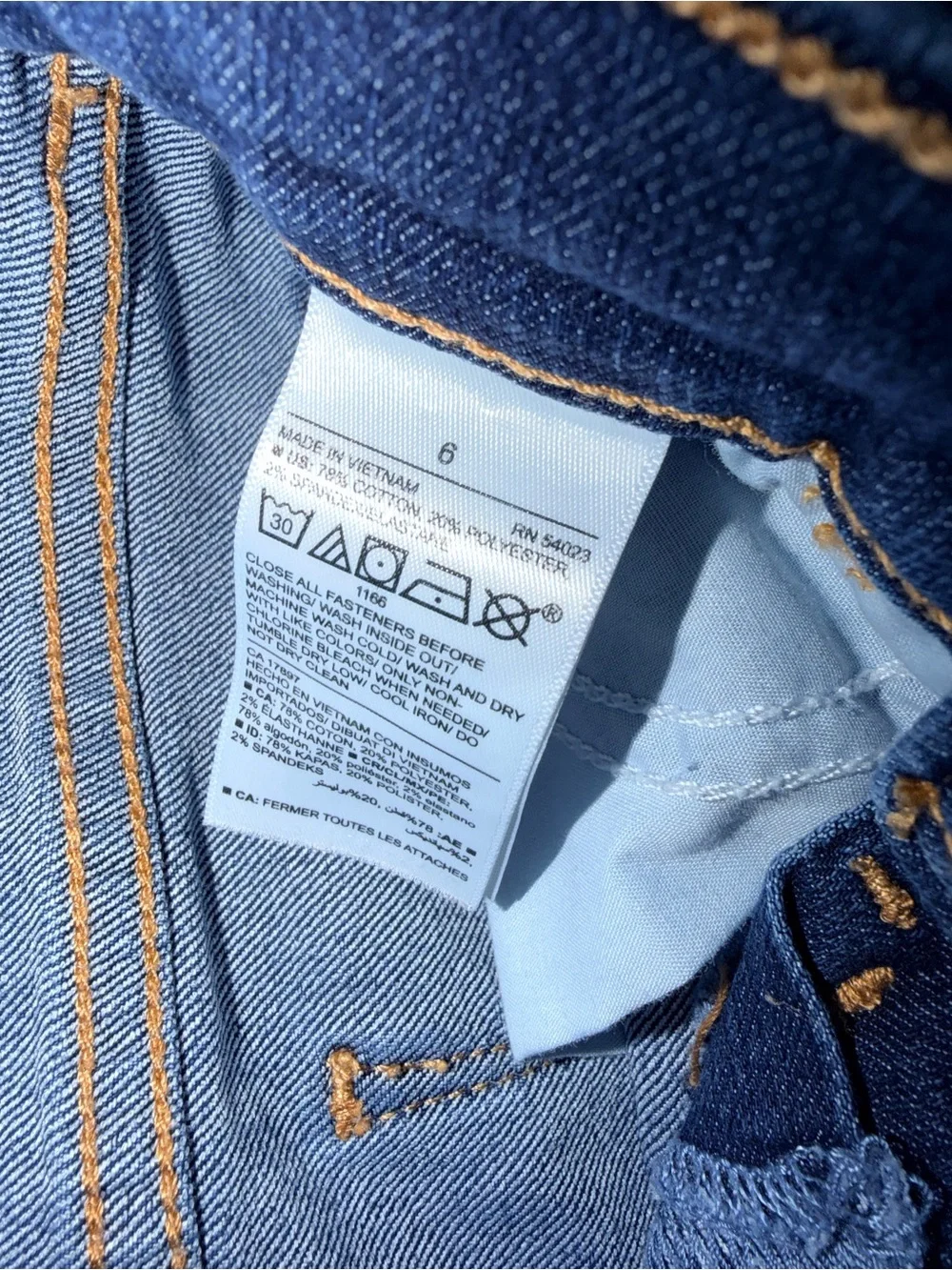 Old Navy Three-Pack Blue Denim Shorts